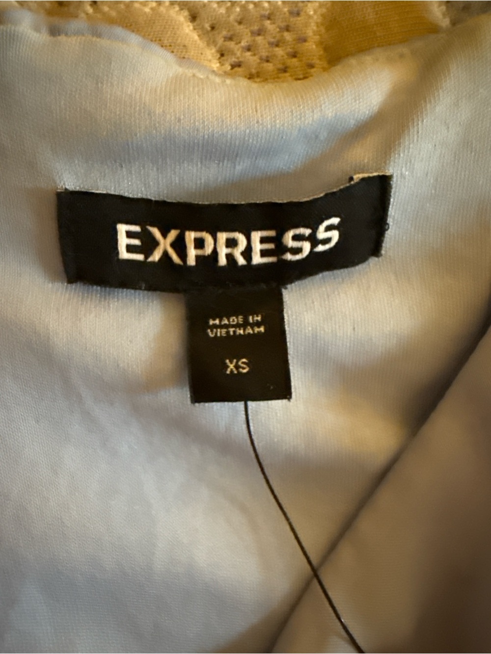 Express Light Blue High-Low Ruffle Maxi Dress - Picture 2 of 2